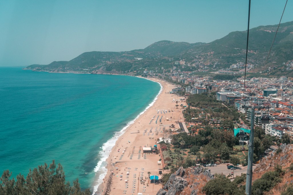 Cleopatra Beach and the Alanya coast