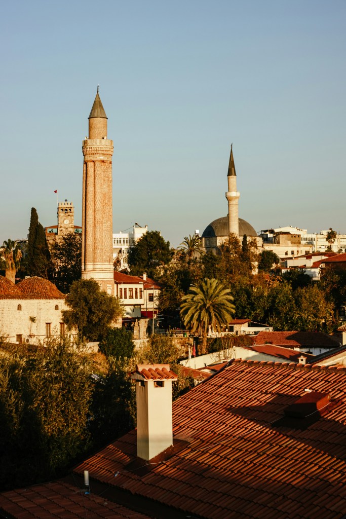 Yivli Minare ve Kaleiçi çatıları
