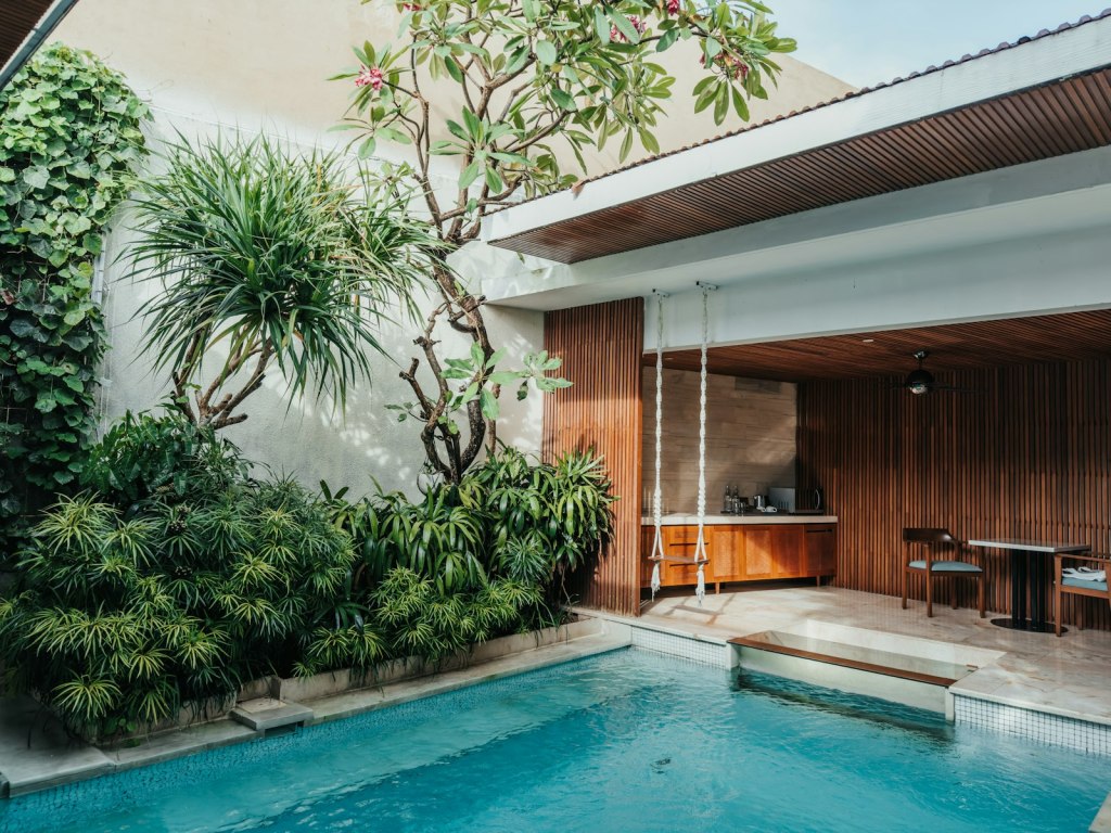 Poolside terrace